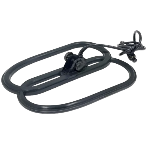 Bounty Hunter 12COILDD-BH 12-Inch Black Search Coil – Enhanced Depth and Performance, Ultra-Lightweight, Waterproof, and Perfect for Treasure Hunting, Providing Superior Detection Capability.
