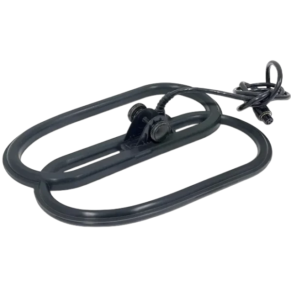 Bounty Hunter 12COILDD-BH 12-Inch Black Search Coil – Enhanced Depth and Performance, Ultra-Lightweight, Waterproof, and Perfect for Treasure Hunting, Providing Superior Detection Capability.