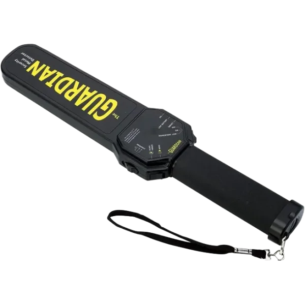 Bounty Hunter The Guardian Security Metal Detector, Compact Handheld with Audio, Silent-Vibration & LED Alerts, 3 Operating Frequencies, 8.0kHz, Low Switch for Object Differentiation