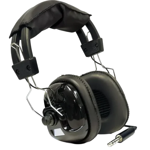 Bounty Hunter HEAD-PL Metal Detector Headphones, Compatible with Bounty Hunter Metal Detectors (Excluding Junior), 1/4-Inch Stereo Plug, Padded for Comfort, Extends Battery Life