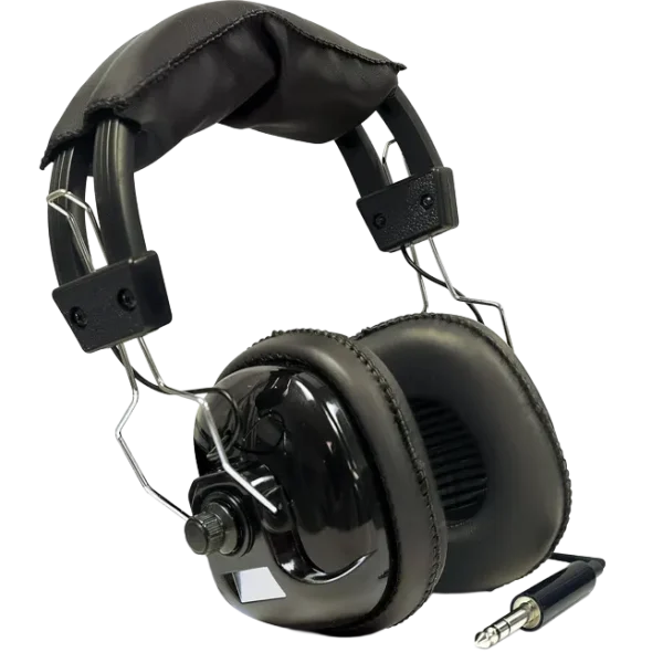 Bounty Hunter HEAD-PL Metal Detector Headphones, Compatible with Bounty Hunter Metal Detectors (Excluding Junior), 1/4-Inch Stereo Plug, Padded for Comfort, Extends Battery Life
