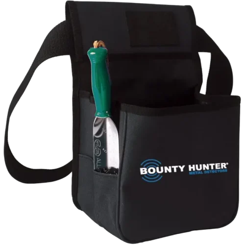 Bounty Hunter TP-KIT-W Pouch and Trowel Combo Kit, Stainless Steel Trowel with Plastic Handle, Durable Nylon Pouch with 4 Pockets for Treasure Hunting and Digging