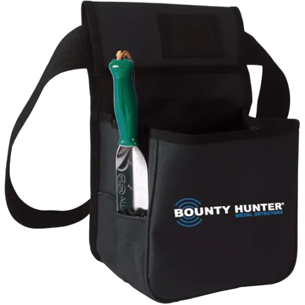 Bounty Hunter TP-KIT-W Pouch and Trowel Combo Kit, Stainless Steel Trowel with Plastic Handle, Durable Nylon Pouch with 4 Pockets for Treasure Hunting and Digging