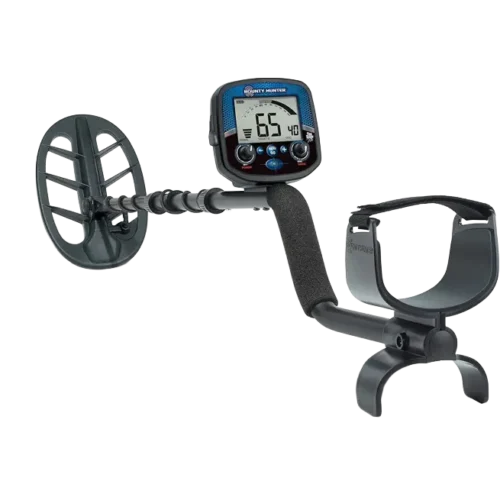 Bounty Hunter Time Ranger Pro Metal Detector with 11-Inch Waterproof DD Searchcoil, Blue – Adjustable Iron Audio, Backlit Display, Enhanced Tone Discrimination System, Ground Grab Technology