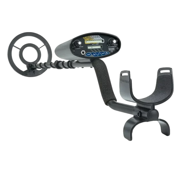 Bounty Hunter Sharp Shooter II Metal Detector for Adults and Kids with LCD Display, Auto Notch, and Discrimination Control – Ideal for Coins, Jewelry, Relics