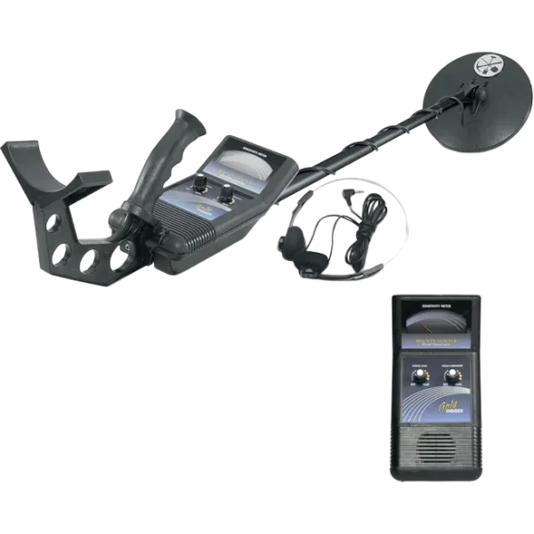 Bounty Hunter Gold Digger Kids Metal Detector – Lightweight Beginner Metal Detector for Treasure Hunting Coins, Jewelry, Relics & Gold – Waterproof Coil, Trash Eliminator – Made in USA